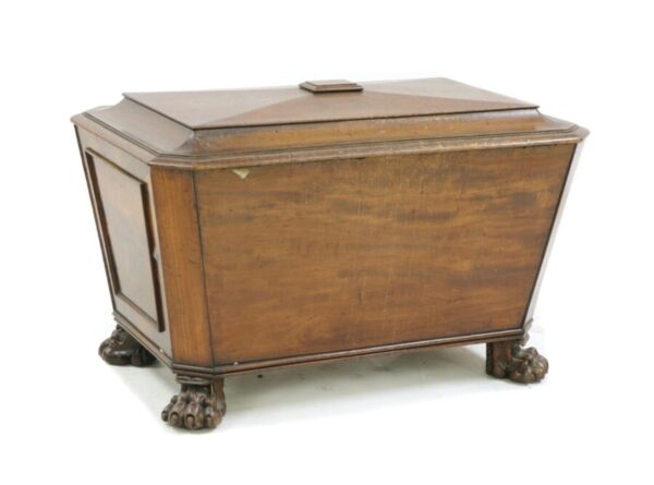 Antique Regency Mahogany Sarcophagus Cellarette, c 1820 - Image 2