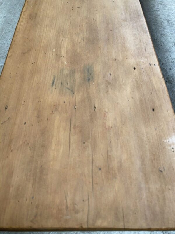 Vintage Pair Pine Benches Pews Rectangular L183 - Image 6