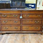 Antique Georgian Oak & Mahogany Mule Lancashire Chest Bank Drawers, c 1790 Antique Miscellaneous