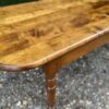Antique French Sycamore D-End Rounded Refectory Dining Table, c1860. L203 - Image 11