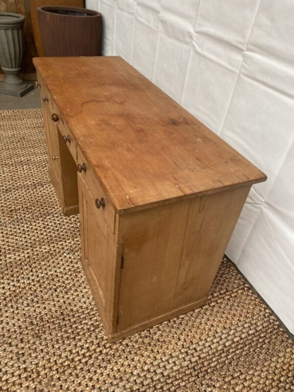 Antique Pine Desk Dressing Table, c 1880 - Image 11