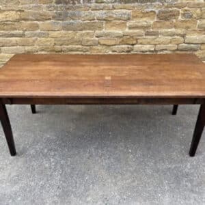 Antique French Pine & Oak Refectory Dining Table, c 1800. L202 Dining Miscellaneous