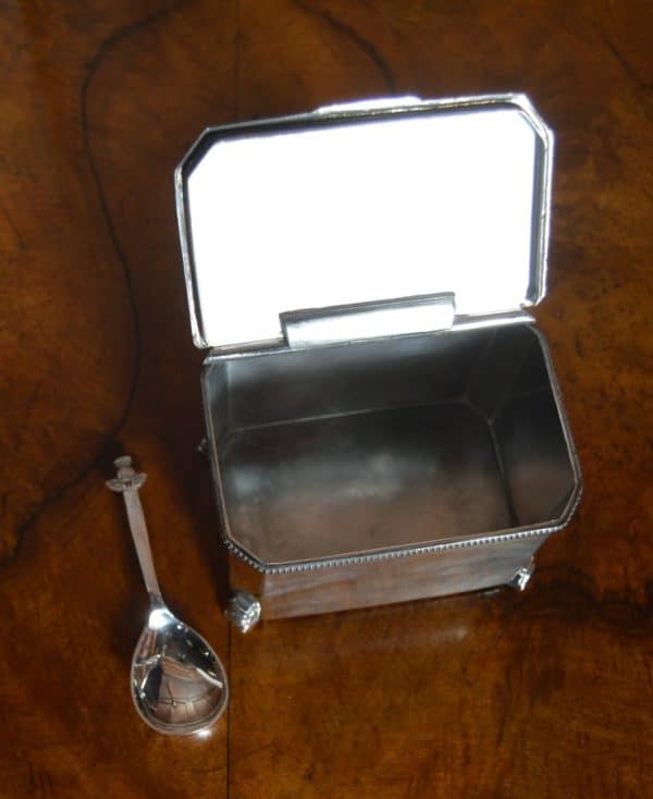 Edwardian Epns Tea Caddy SAI2878