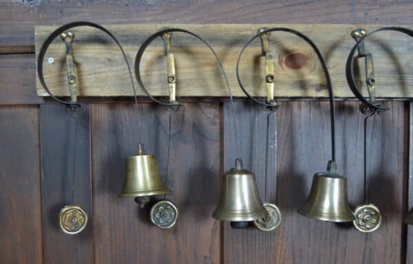 Set Of 7 Victorian Brass Servant Bells SAI2860 Miscellaneous 10