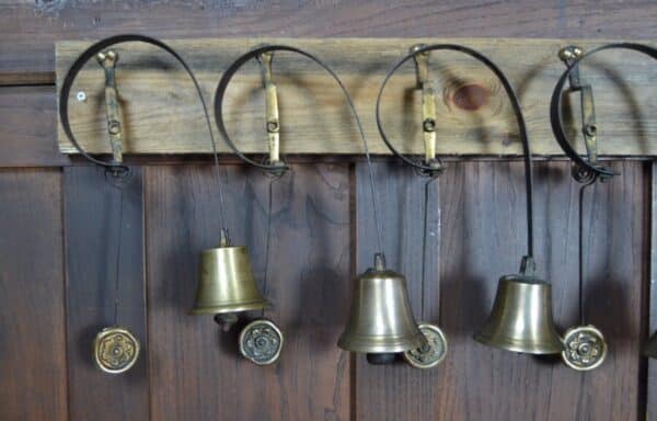 Set Of 7 Victorian Brass Servant Bells SAI2860 - Image 8