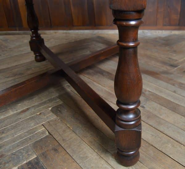 Edwardian Oak Pull-out Table SAI2876 - Image 9