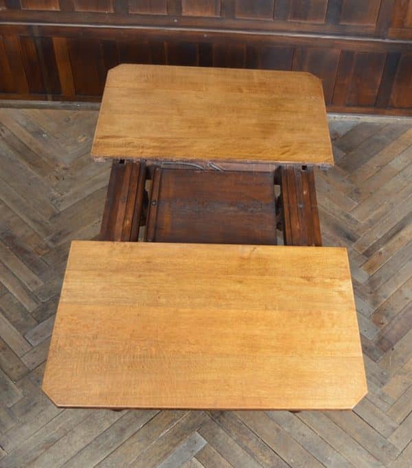 Edwardian Oak Pull-out Table SAI2876 - Image 8
