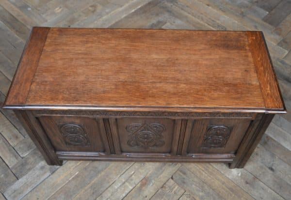 Edwardian Oak Coffer SAI2868 Antique Boxes 13