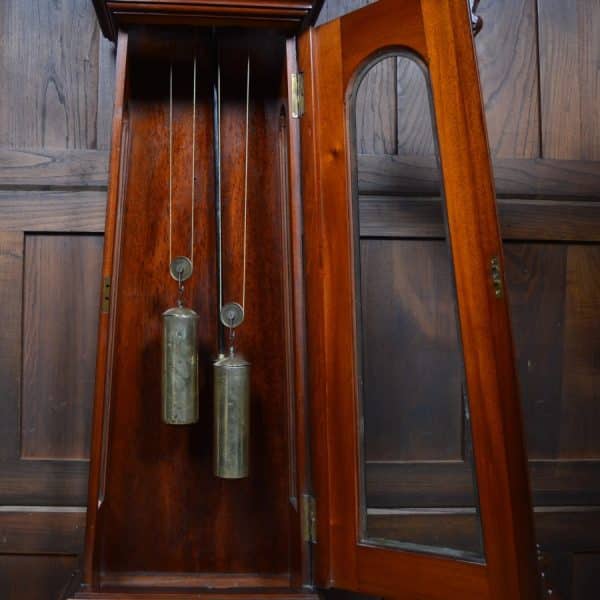 Scottish Victorian Drumhead Grandfather Clock SAI2858 - Image 10