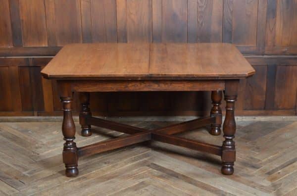 Edwardian Oak Pull-out Table SAI2876 - Image 6