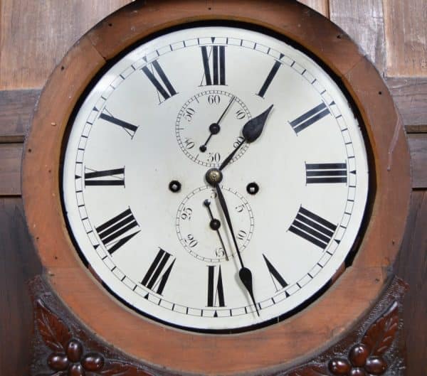 Scottish Victorian Drumhead Grandfather Clock SAI2858 Antique Clocks 11