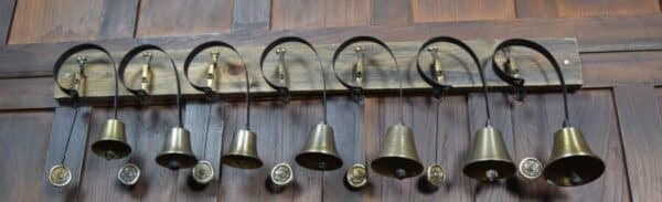 Set Of 7 Victorian Brass Servant Bells SAI2860 Miscellaneous 4
