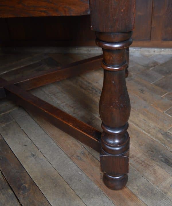 Edwardian Oak Pull-out Table SAI2876 - Image 4
