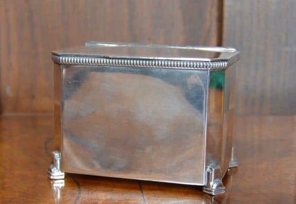 Edwardian Epns Tea Caddy SAI2878 - Image 7