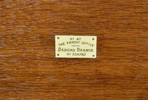 Edwardian Oak Revolving Bookcase SAI2869 - Image 6