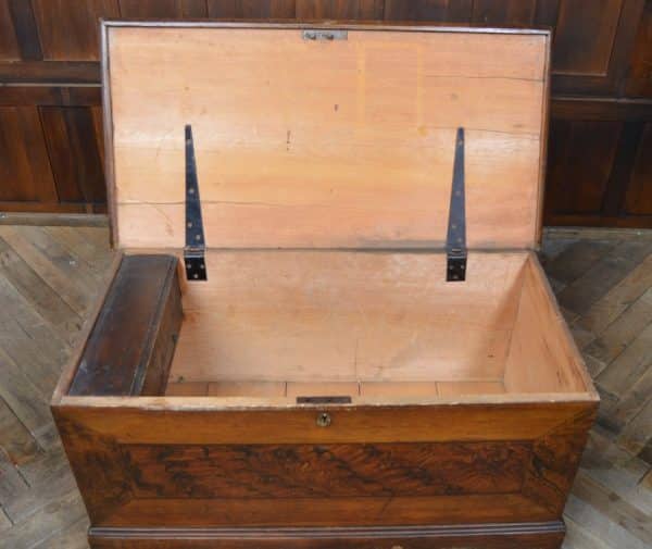 Victorian Pine Blanket Box / Storage Box SAI2870 - Image 15