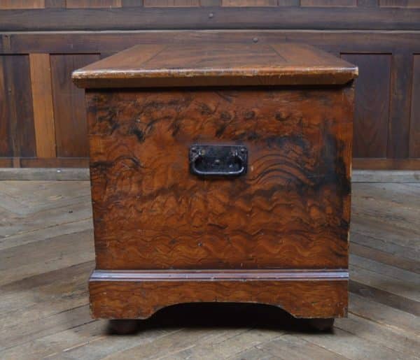 Victorian Pine Blanket Box / Storage Box SAI2870 - Image 11