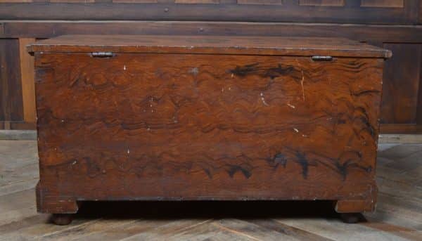 Victorian Pine Blanket Box / Storage Box SAI2870 - Image 10