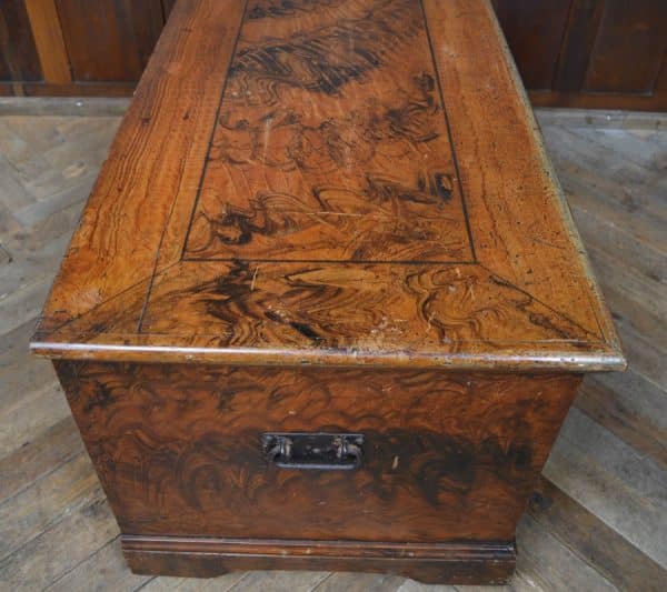 Victorian Pine Blanket Box / Storage Box SAI2870 - Image 8
