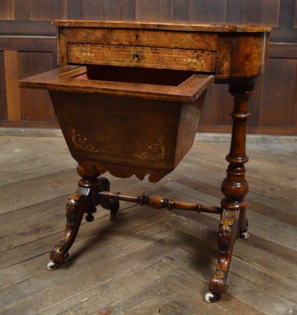 Victorian Walnut Work Table SAI2853 Antique Furniture 36