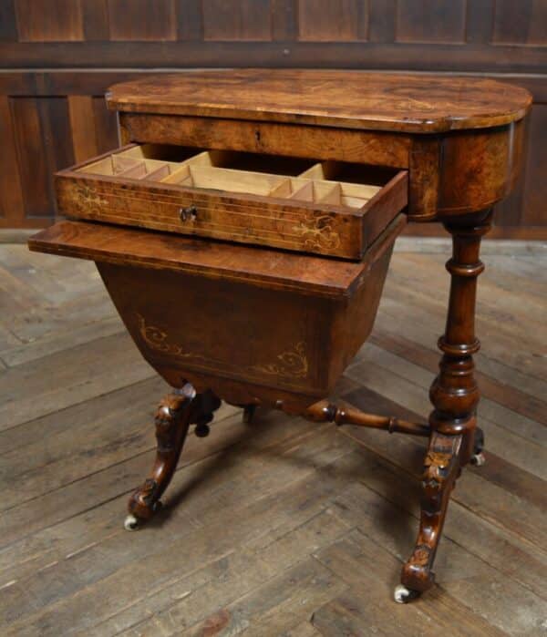 Victorian Walnut Work Table SAI2853 Antique Furniture 37