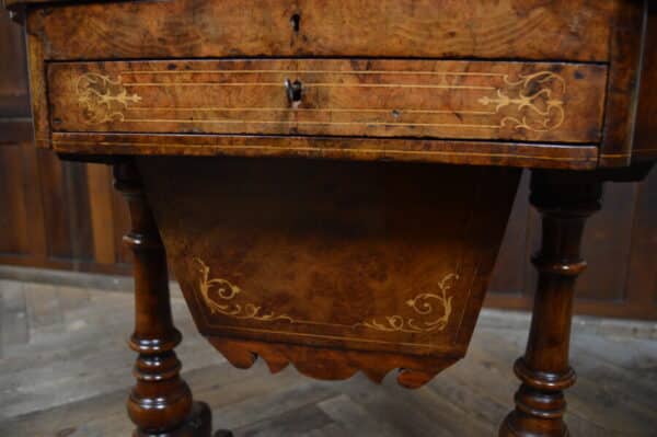 Victorian Walnut Work Table SAI2853 Antique Furniture 25