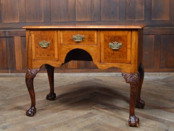 Georgian Walnut Chippendale Style Lowboy SAI2872