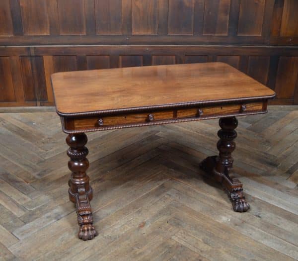 William IV Rosewood Library / Side Table SAI2873 - Image 3