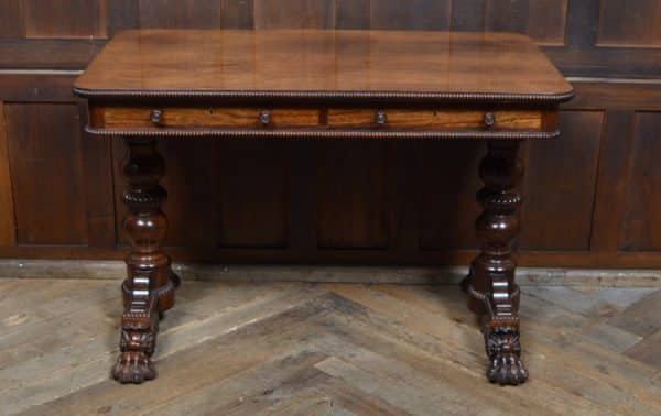 William IV Rosewood Library / Side Table SAI2873 - Image 5