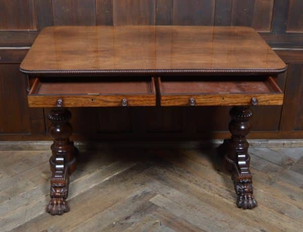 William IV Rosewood Library / Side Table SAI2873 - Image 8