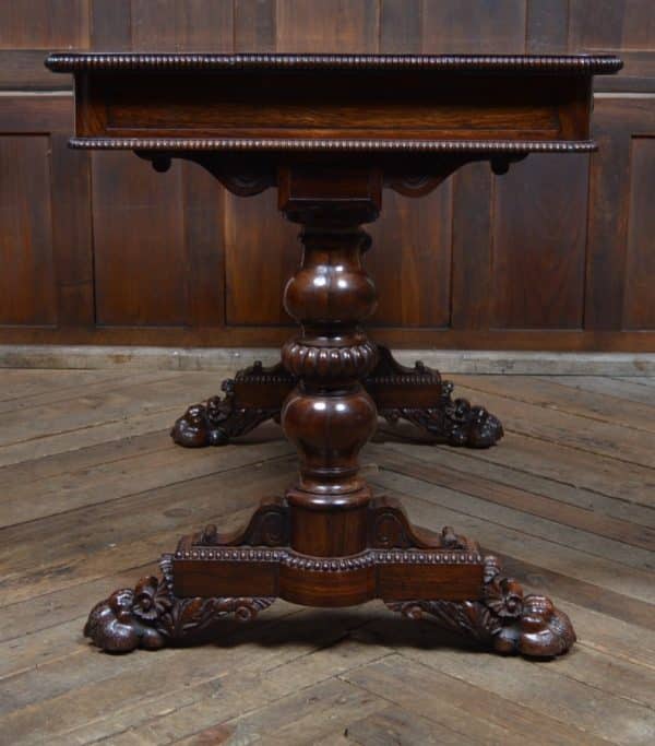 William IV Rosewood Library / Side Table SAI2873 - Image 9