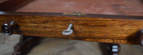 William IV Rosewood Library / Side Table SAI2873 - Image 14