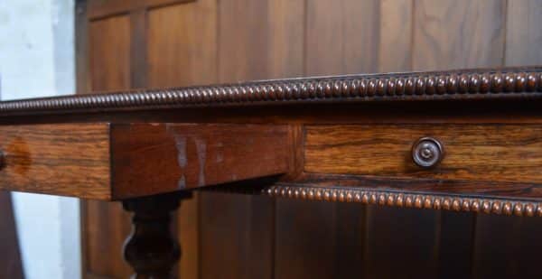 William IV Rosewood Library / Side Table SAI2873 - Image 13