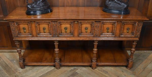 Edwardian Oak Pot Board Dresser Base SAI2874 Antique Dressers 4