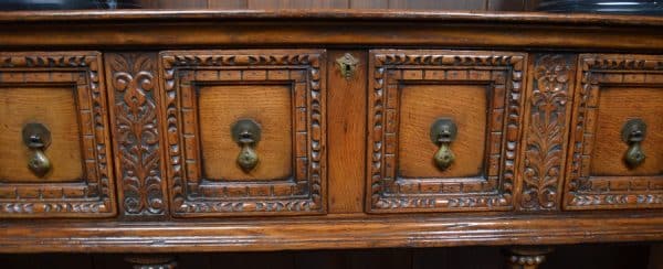 Edwardian Oak Pot Board Dresser Base SAI2874 - Image 12