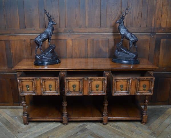 Edwardian Oak Pot Board Dresser Base SAI2874 - Image 8