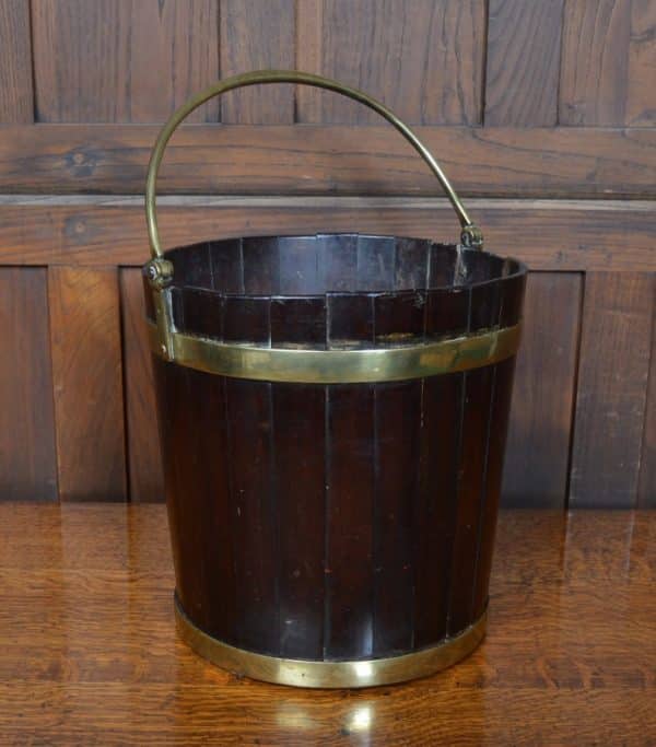 Georgian Mahogany Peat Bucket SAI2875