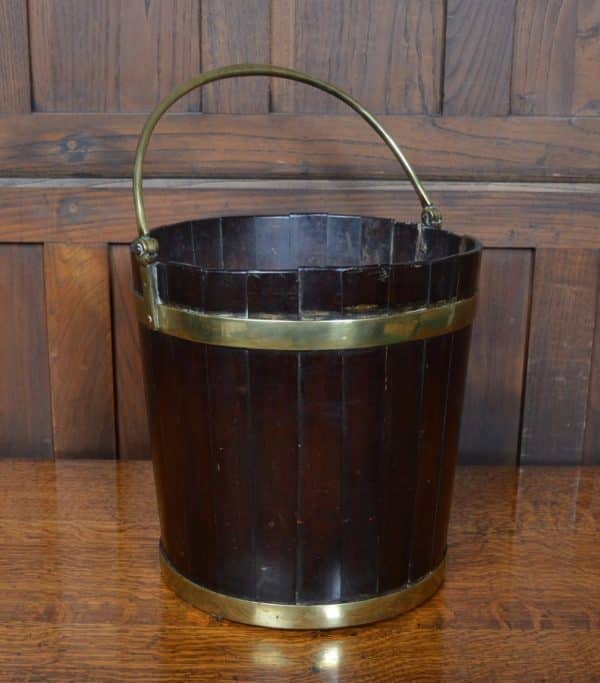 Georgian Mahogany Peat Bucket SAI2875 Miscellaneous 3