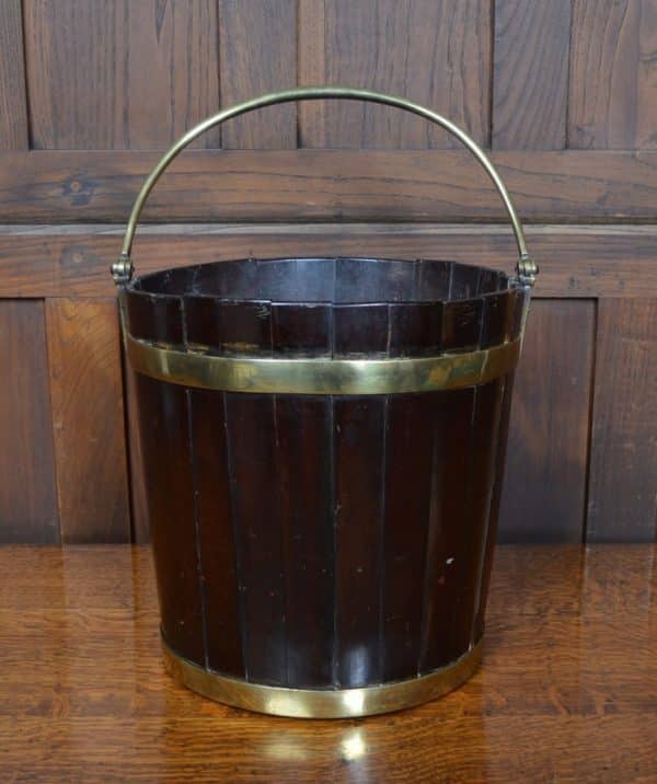 Georgian Mahogany Peat Bucket SAI2875 - Image 3