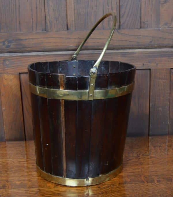 Georgian Mahogany Peat Bucket SAI2875 - Image 4
