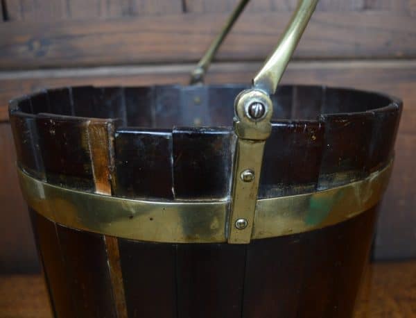 Georgian Mahogany Peat Bucket SAI2875 - Image 5