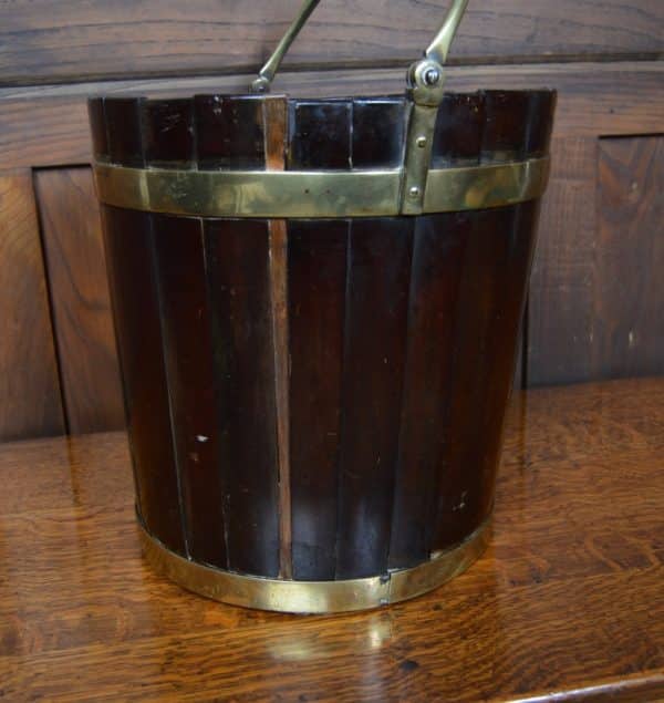 Georgian Mahogany Peat Bucket SAI2875 - Image 6
