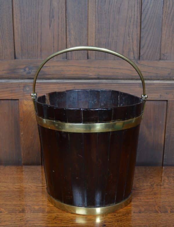 Georgian Mahogany Peat Bucket SAI2875 - Image 7