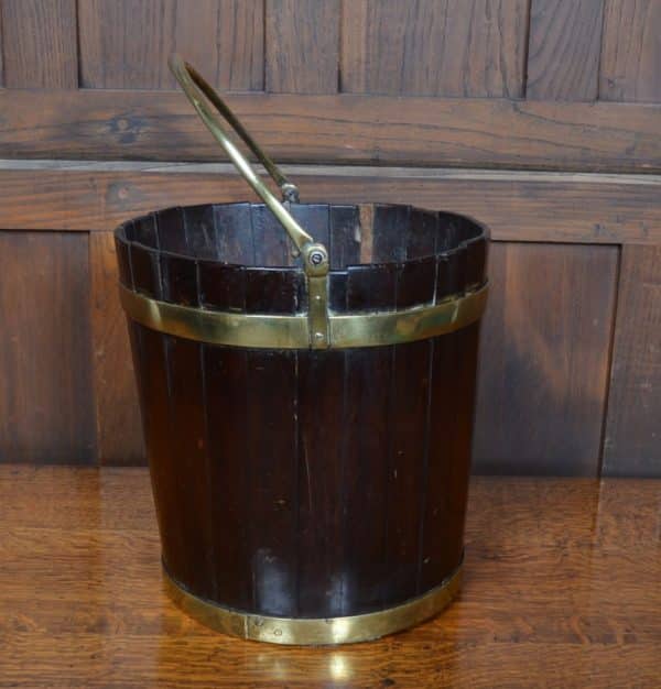 Georgian Mahogany Peat Bucket SAI2875 - Image 8