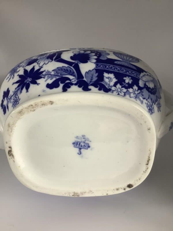 Hilditch Covered Vase Pattern Teapot Circa 1825 Chinoiserie Antique Ceramics 8