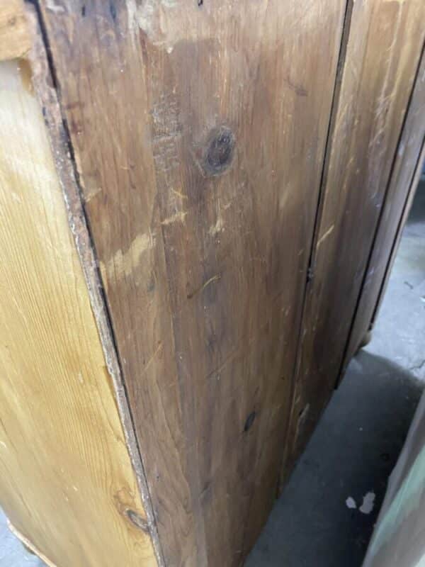 Antique Victorian Pine Two/Three Chest of Drawers, c 1870 - Image 7