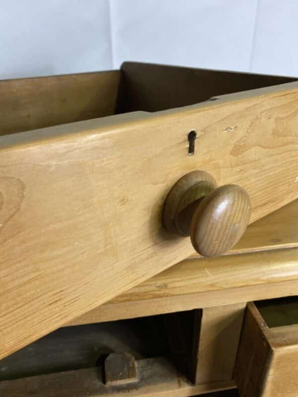 Antique Victorian Pine Two/Three Chest of Drawers, c 1870 - Image 10
