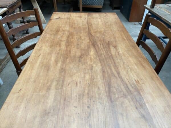Antique French Cherrywood Refectory Dining Table, c 1860 Dining Miscellaneous 24