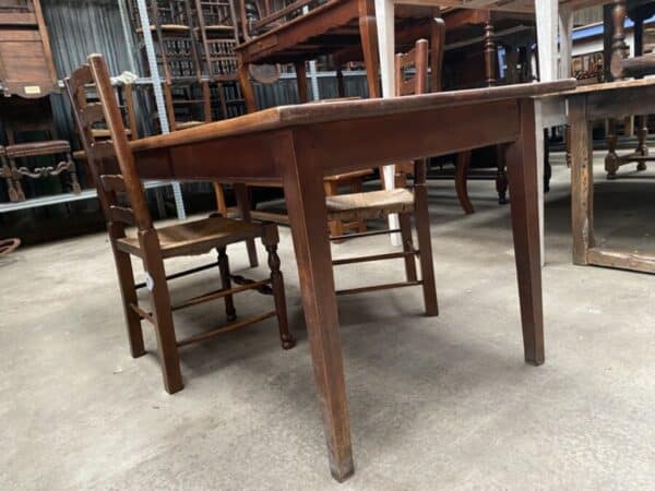 Antique French Cherrywood Refectory Dining Table, c 1860 Dining Miscellaneous 5