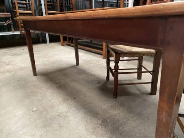 Antique French Cherrywood Refectory Dining Table, c 1860 Dining Miscellaneous 11